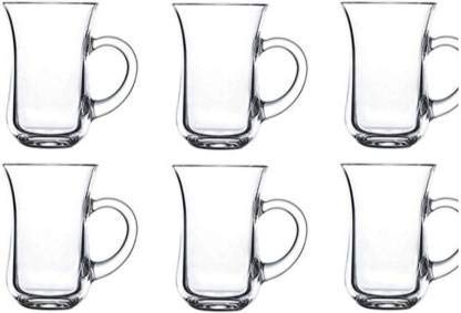 LVOOK Turkish Style Mini Tea/Espresso/Black Tea/Green Tea Coffee Cup Glass 150 ml Clear Glass Mug (150 ml, Pack of 6) - Image 2