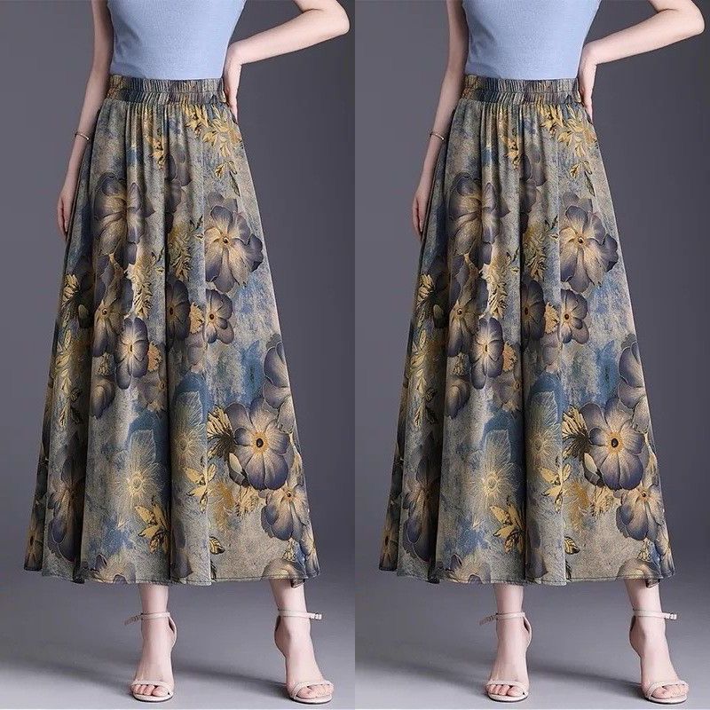 Flowy Women's Casual Wide Leg Print Pants - Image 2