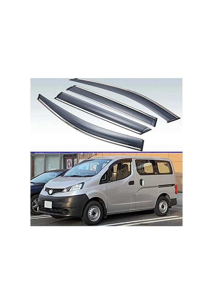 DEMULAX Window Sun Rain Guard Deflector for Nissan NV200 - Image 2