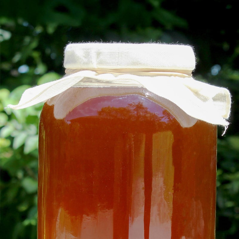 Cornucopia Brands Kombucha Jar Cloth Covers (4-Pack); Unbleached Muslin Cloth Covers w/Rubber Bands, Custom Size for Kombucha Jars - Image 2