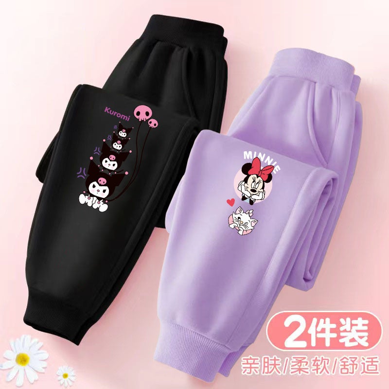 Girl'S Pants Autumn Trousers Children'S Sports Pants Girl'S Autumn Children'S Wear Sweatpants - Image 1