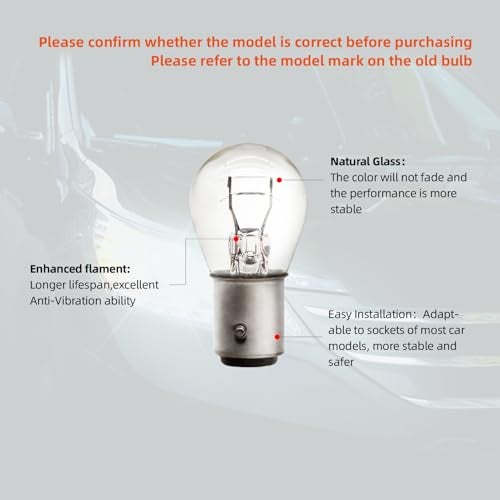 ALKOREY 1157 P21/5w Bay15d 12v 21/5w Light Bulbs,Backup Reverse Signal Blinker Tail Parking Brake Lights,2700K Taillight Turn Signal Light,2 Pack - Image 3