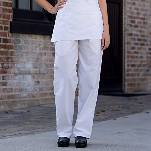 Uncommon Threads mens Classic Baggy With 3" Elastic Waist Chefs Pants, White, Small US - Image 2