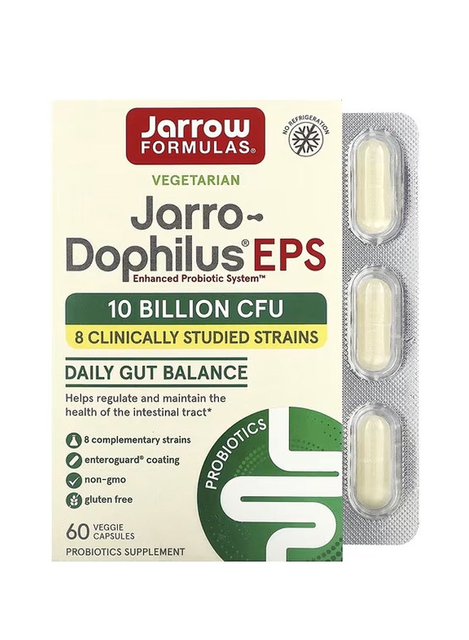 جارو فورملاز جارو دوفيلوس إي بي إس، 10 مليارات وحدة تشكيل مستعمرة، 60 كبسولة نباتية