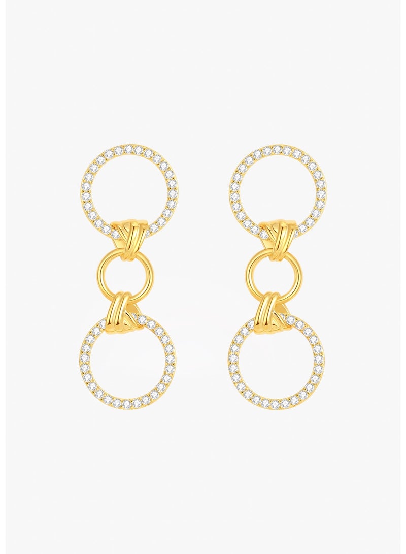 Raia The Bond Radiant Earrings - 18K Gold Plated 925 Silver - Image 2