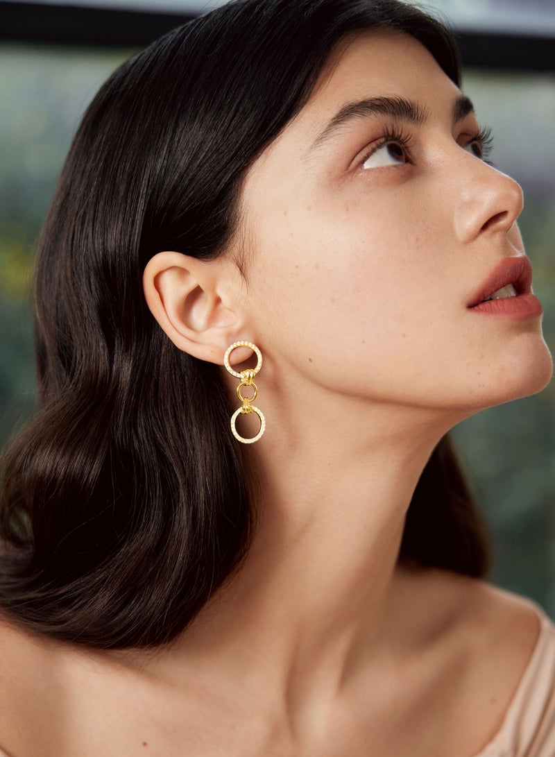 Raia The Bond Radiant Earrings - 18K Gold Plated 925 Silver - Image 3