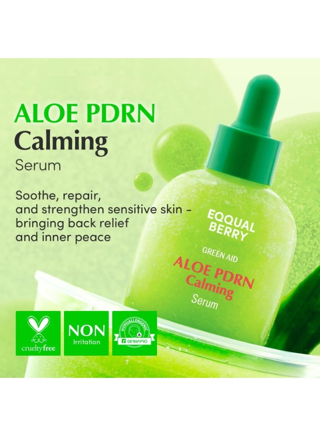 eqqualberry 2-PACKS ALOE PDRN Calming Serum 30ml + HYALTOIN Flooding Serum 30ml - Image 2