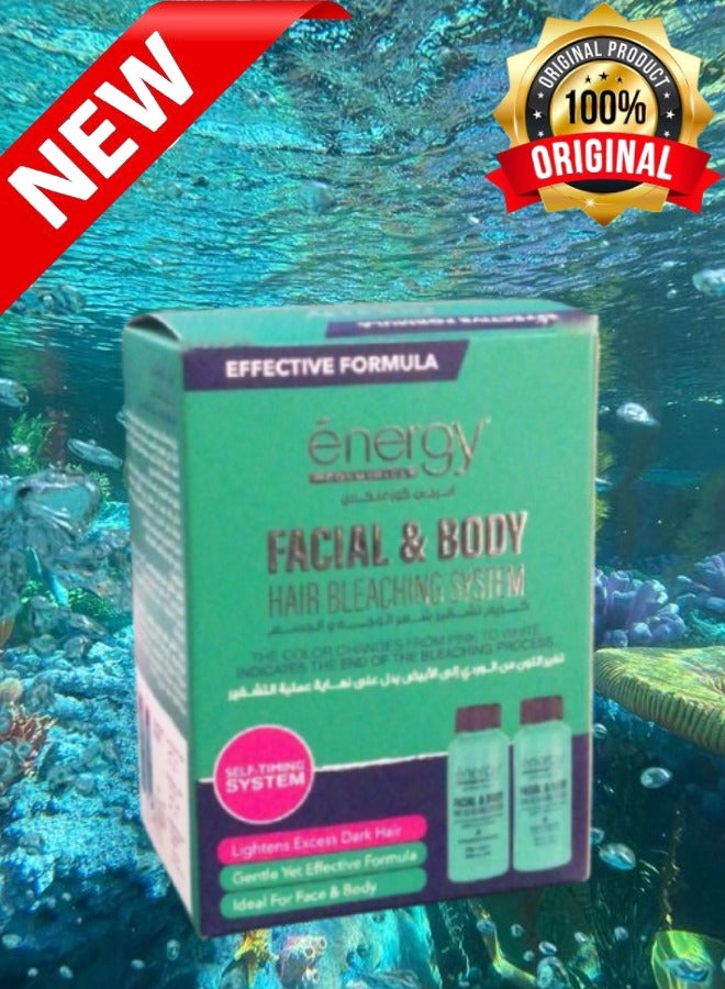 ENERGY COSMETICS Facial And Body Hair Bleaching System 40 Grams And 60ML - Image 2