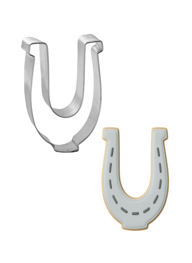 Foose Horse Shoe Cookie Cutter 4 in - Made in the USA - Foose Cookie Cutters Tin Plated Steel - Cookie Mold - Image 1