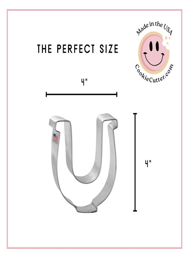 Foose Horse Shoe Cookie Cutter 4 in - Made in the USA - Foose Cookie Cutters Tin Plated Steel - Cookie Mold - Image 2