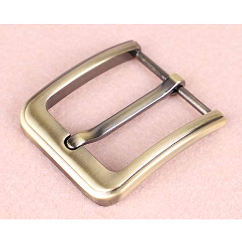 McFanBe 1.5 Inches (38-40 mm) Belt Buckle Single Prong Square Replacement Buckle for Men Women Belt (Bronze02) - Image 2
