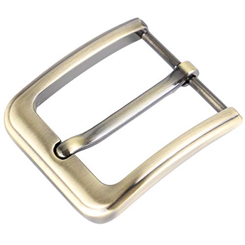 McFanBe 1.5 Inches (38-40 mm) Belt Buckle Single Prong Square Replacement Buckle for Men Women Belt (Bronze02) - Image 1