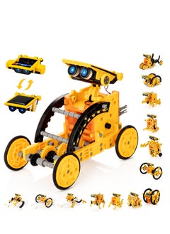 14-in-1 solar robot kit stem projects for kids age 8-12 educational science toy do it yourself solar power building kit robotic set toys gift for boys girls 8 9 10 11 12 years old