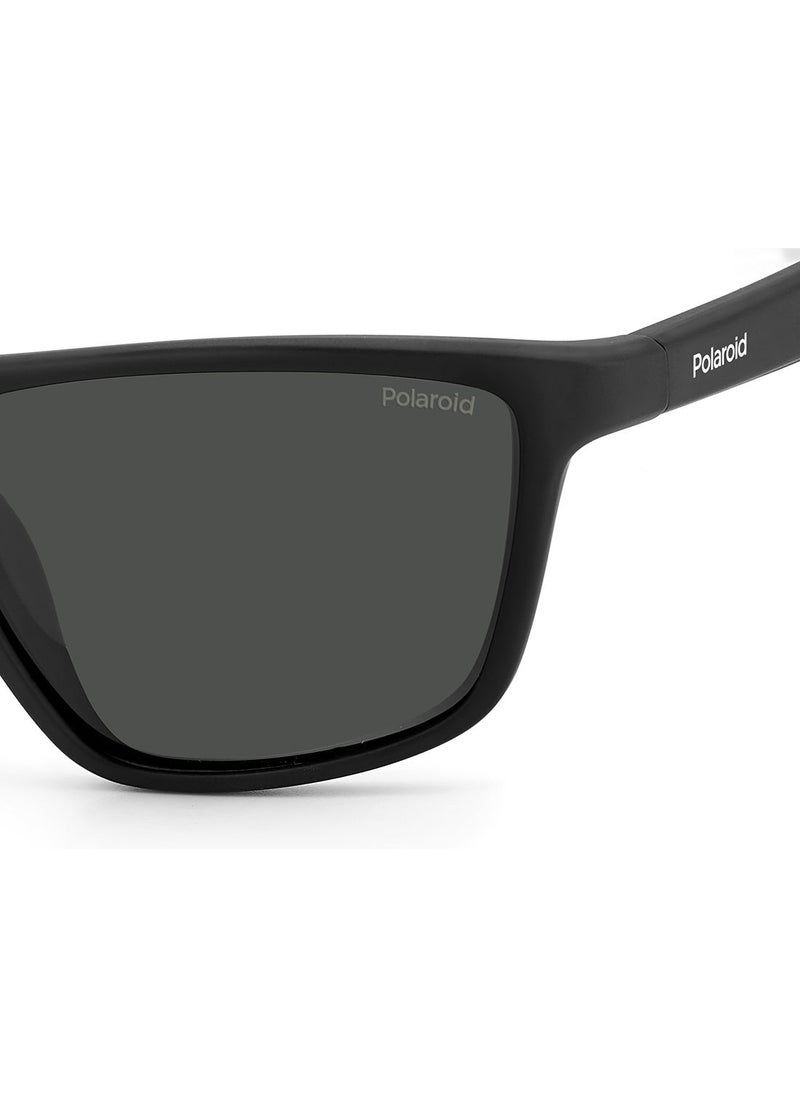 Polaroid Men Rectangular Sunglasses PLD 7040/S  BLACKGREY 59  - Image 5