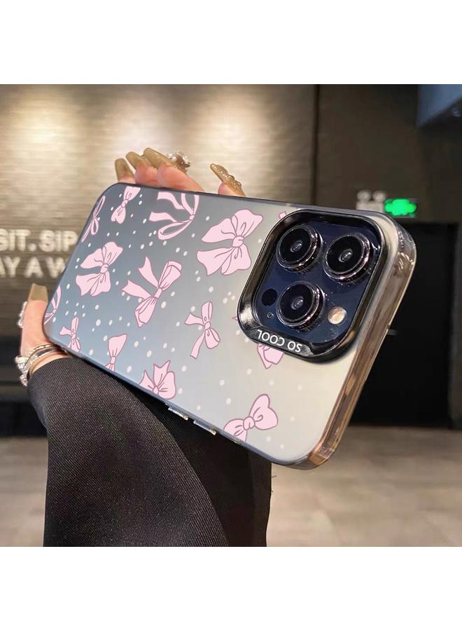 S-TOP Case For iPhone 13 Silver Painting PC Hybrid TPU Phone Case - Image 2