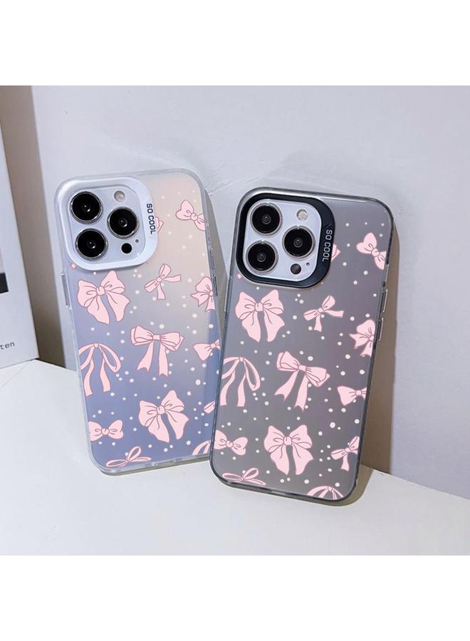 S-TOP Case For iPhone 13 Silver Painting PC Hybrid TPU Phone Case - Image 5