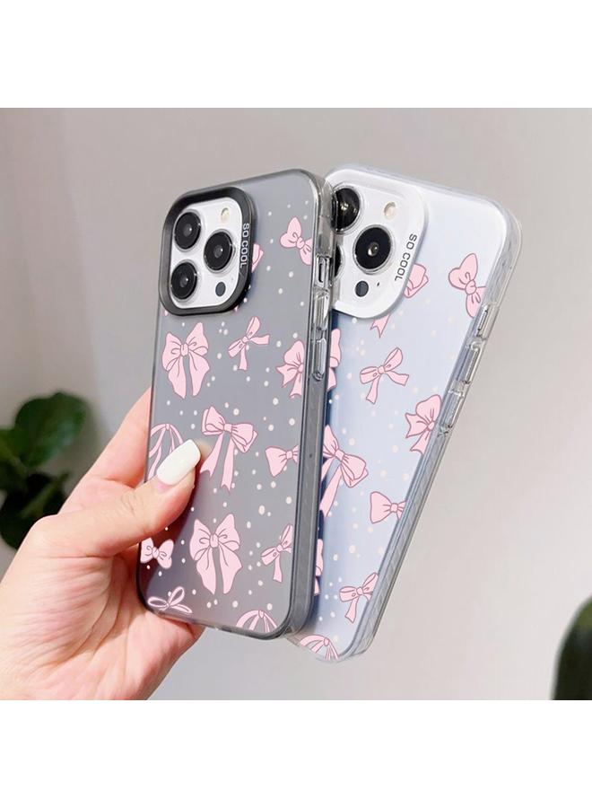 S-TOP Case For iPhone 13 Silver Painting PC Hybrid TPU Phone Case - Image 4