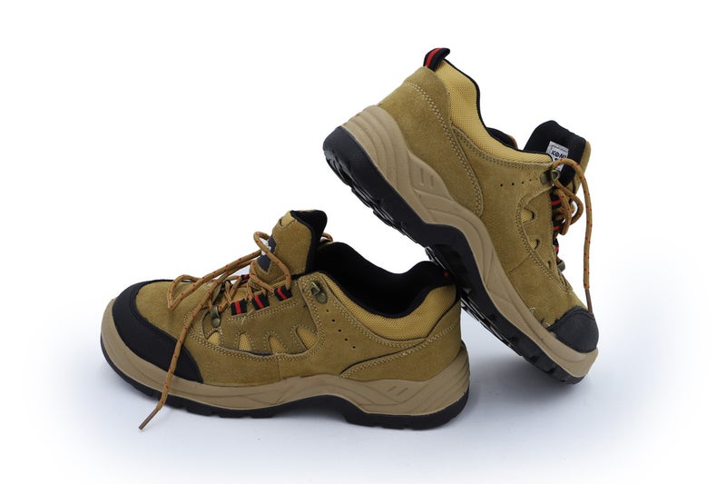 Komy Pro Series Premium  Engineer Low Ankle Safety Shoes S1PL SR Non Metalic, With Composite Toe Cap, Kevlar Midplate, Antistatic EVA , PU Daul Density Sole, Super Slip-Resistant , Breathable & Abrasion Resistant Mesh Lining  & Brown Cow Suede Leather Upper  - Model No:KMS300P - Image 4