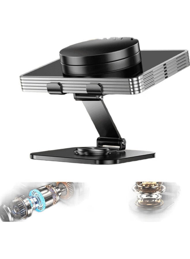 samtogo Shuotu Tablet Stand, Ipad And Phone Holder, Lazy 360° Rotating Metal Folding Support, Multi-Functional Stand For Gaming Drawing, Watching Tv Shows, Compatible With Apple, Huawei, Android, And Universal - Image 2