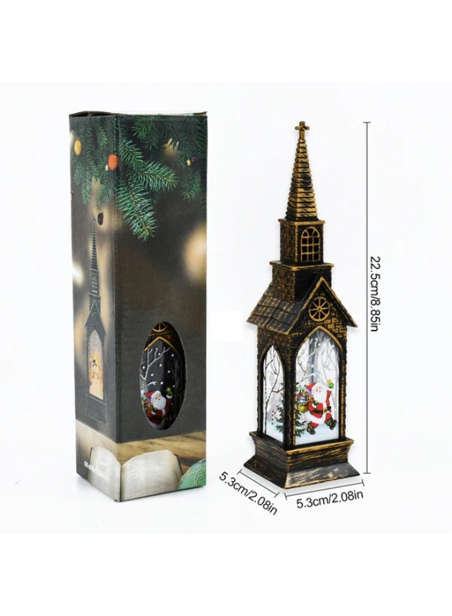 شمعدان فانوس عيد الميلاد، شكل فريد، الوان زاهية، فانوس عيد الميلاد LED، لأنماط عيد الميلاد مثل زينة العطلات، وأعياد الميلاد والكريسماس - Image 3