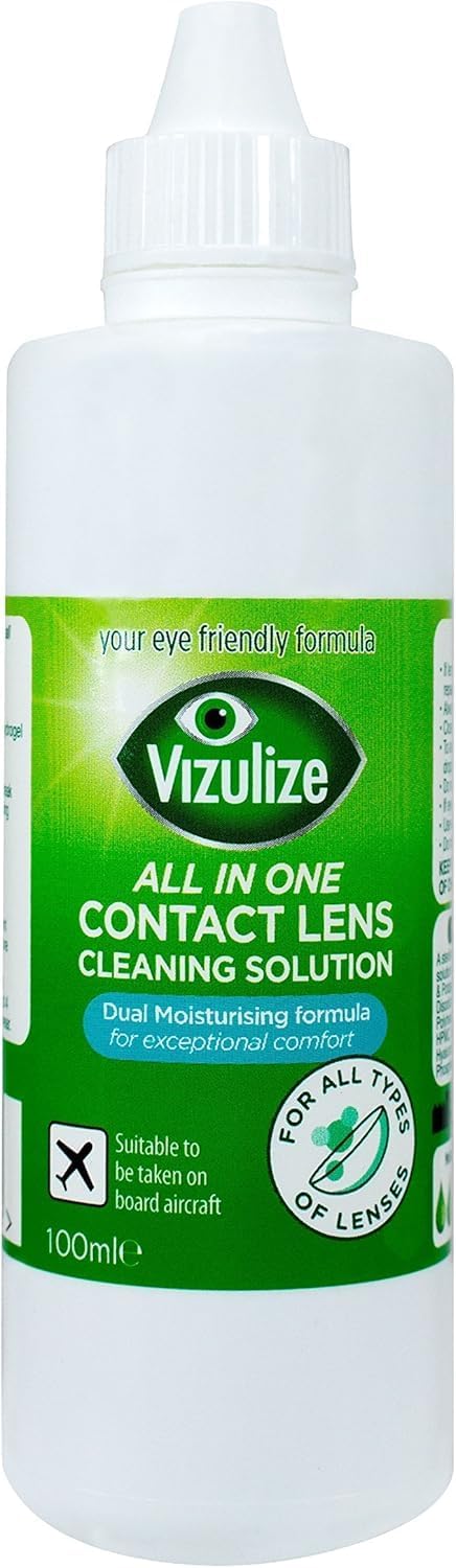 Vizulize All In One Contact Lens Solution Travel Pack 100ml - Image 1