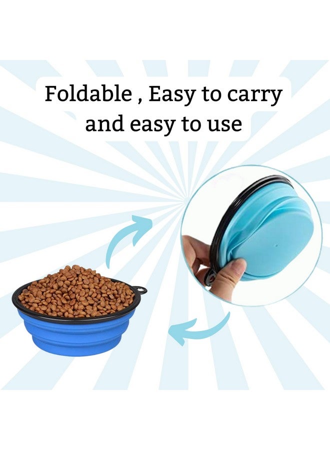 مجموعة سفر 3 في 1 للحيوانات الأليفة للكلاب الصغيرة والمتوسطة الحجم | كيس فضلات + موزع واحد ووعاء قابل للطي (350 مل) (قد يختلف اللون) - Image 5