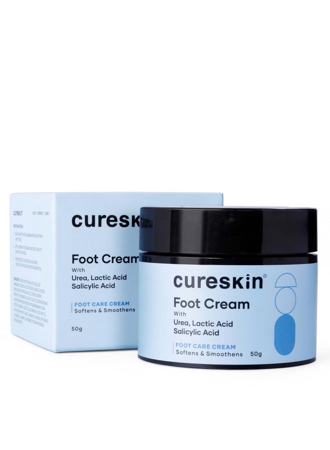Cureskin Foot Care Cream for Cracked Heels | Repairs, Softens, and Exfoliates | Foot Cream for Women and Men, 50 g (Pack of 1) - Image 1