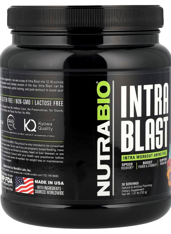 NutraBio Intra Blast Intra Workout Amino Fuel New York Punch 1.61 lb (732 g) - Image 2