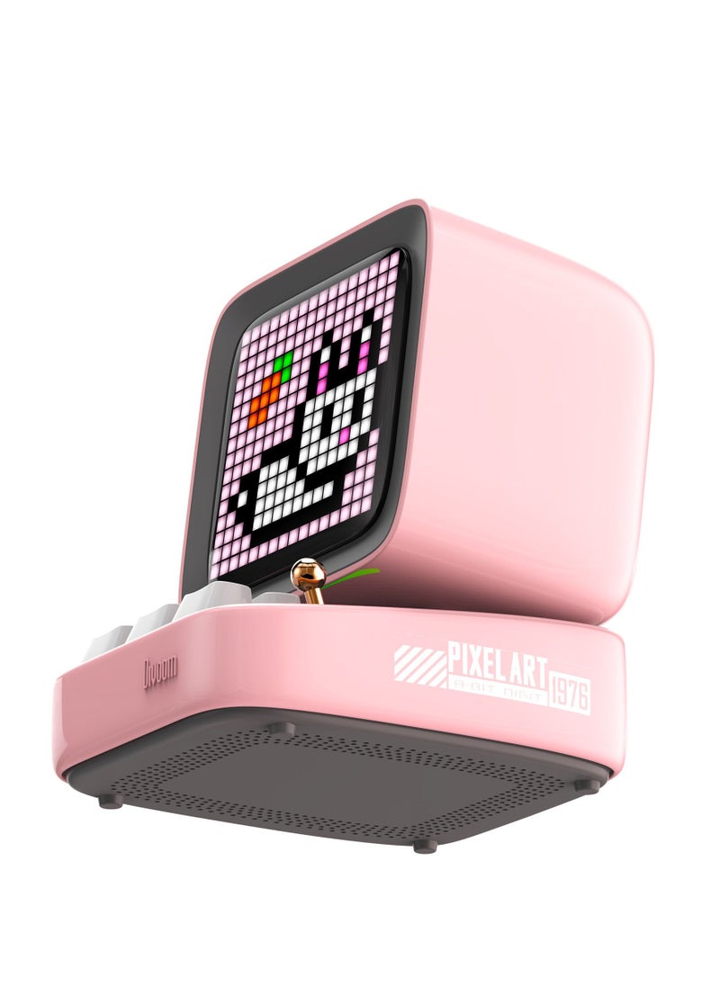 Divoom Ditoo Pro Bluetooth Mini Speaker Retro Pixel Art Bluetooth Speaker with RGB Mechanical Keyboard Pink  - Image 3
