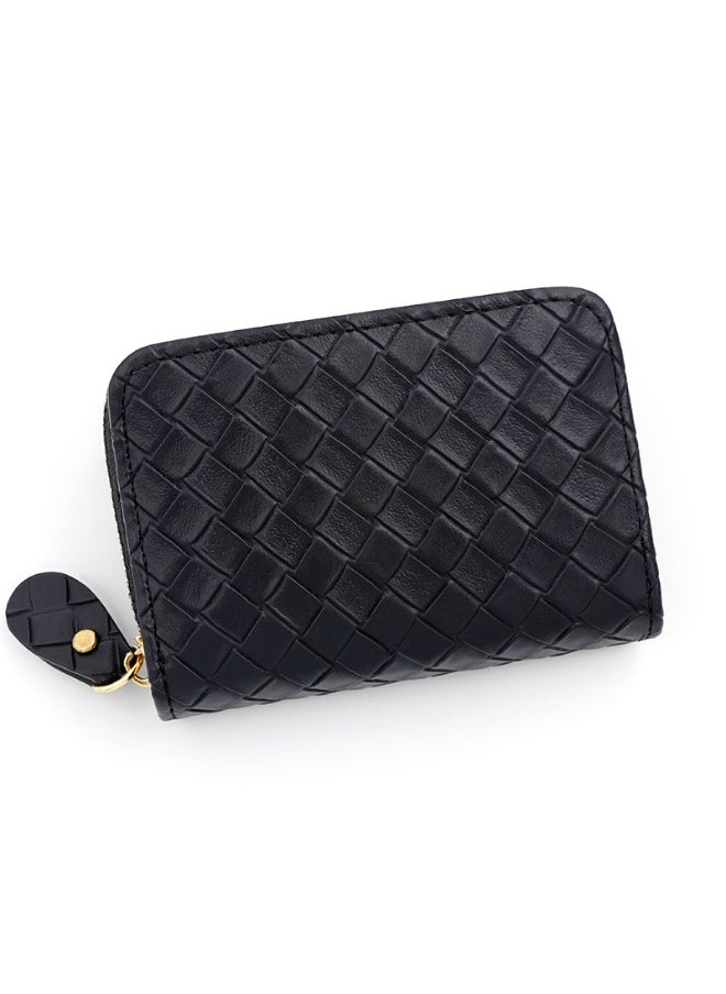NIBEMINENT Women's Card Bag Simple Style Ultra-thin Card Bag Candy Color Large Capacity Multi-card Bag Zipper Bag Clutch Bag  - Image 1