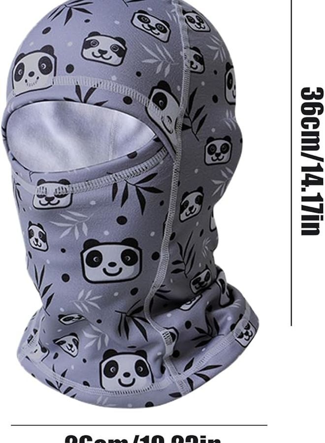 غطاء وجه باندا للأطفال، طوق عنق شتوي للتزلج وركوب الدراجات، قابل للتنفس وناعم ودافئ - Image 5