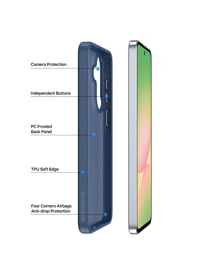 DUX DUCIS Yind Series TPU Hybrid PC Phone Case For Samsung Galaxy A57 5G (Dark Blue) - Image 3