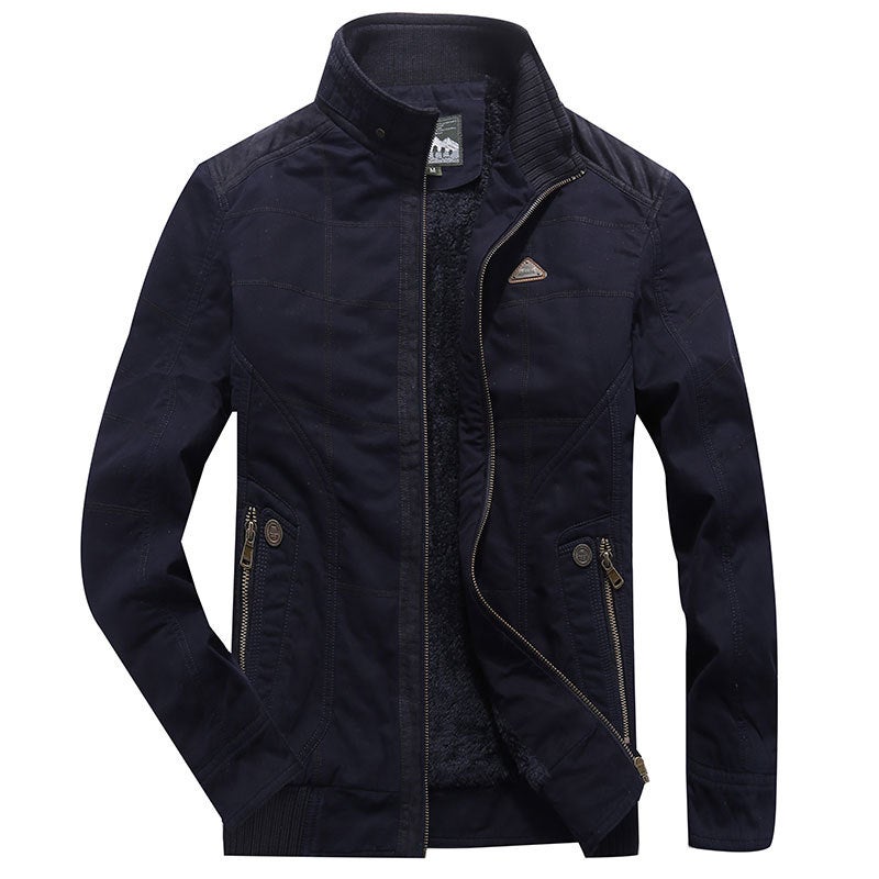 New Cotton-Padded Men'S Cotton-Padded Men'S Cotton-Padded Jacket Short Large Size Coat 518 - Image 1