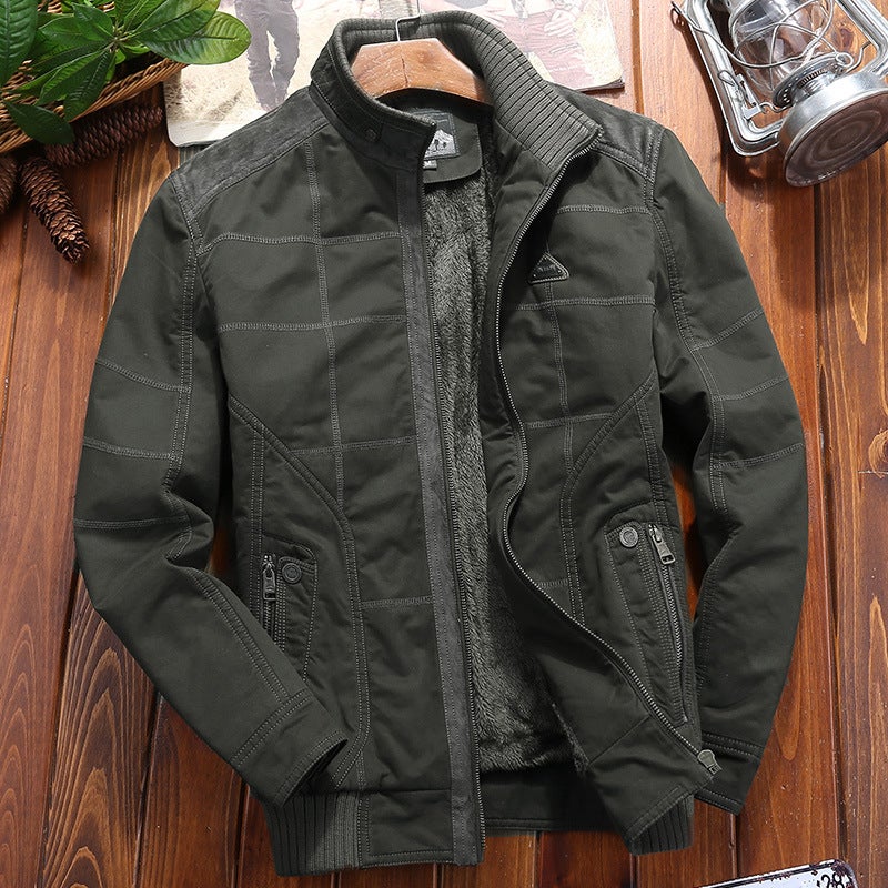 New Cotton-Padded Men'S Cotton-Padded Men'S Cotton-Padded Jacket Short Large Size Coat 518 - Image 3