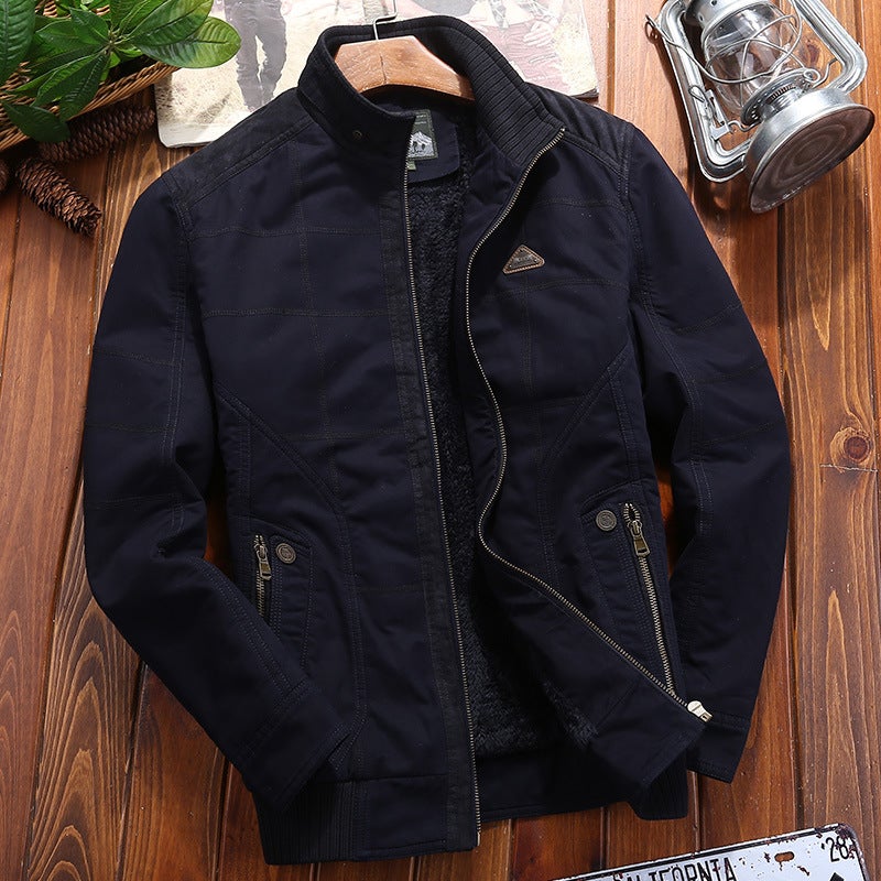 New Cotton-Padded Men'S Cotton-Padded Men'S Cotton-Padded Jacket Short Large Size Coat 518 - Image 2