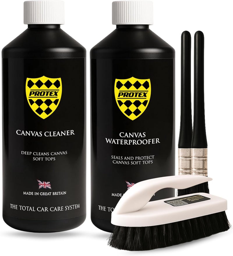 PROTEX Convertible Soft Top Care Kit with Canvas Cleaner & Waterproofer - 500ml - Image 1