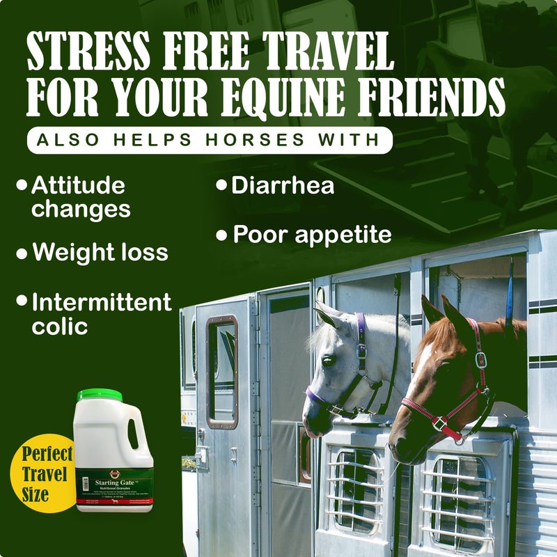 SBS Equine Starting Gate Granules - Horse Stomach Ulcer Treatment & Ulcer Relief, Horse Supplement Formula Scoop for Feed, Perfect Prep as a Hair, Skin & Hoof Supplement (1.1 Gallon) - Image 5