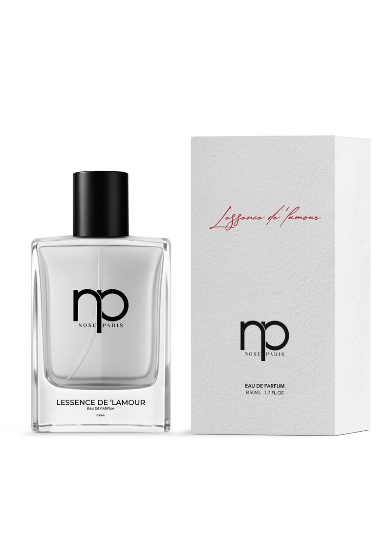 Nose Paris L’essence De L’amour (Essence of Love) for Men - Eau de Parfum, 50ml - Luxury Amber Oud & Smoky Rose Scent - Image 2