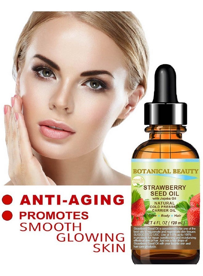 Botanical Beauty STRAWBERRY SEED OIL 100% Pure Natural Moisturizer. Cold Pressed Carrier oil. 1 Fl.oz.- 30 ml. For Face, Skin, Hair, Lip, Nails. Rich in Omega-3, Vitamin C, Vitamin E - Image 3