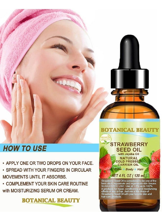 Botanical Beauty STRAWBERRY SEED OIL 100% Pure Natural Moisturizer. Cold Pressed Carrier oil. 1 Fl.oz.- 30 ml. For Face, Skin, Hair, Lip, Nails. Rich in Omega-3, Vitamin C, Vitamin E - Image 5