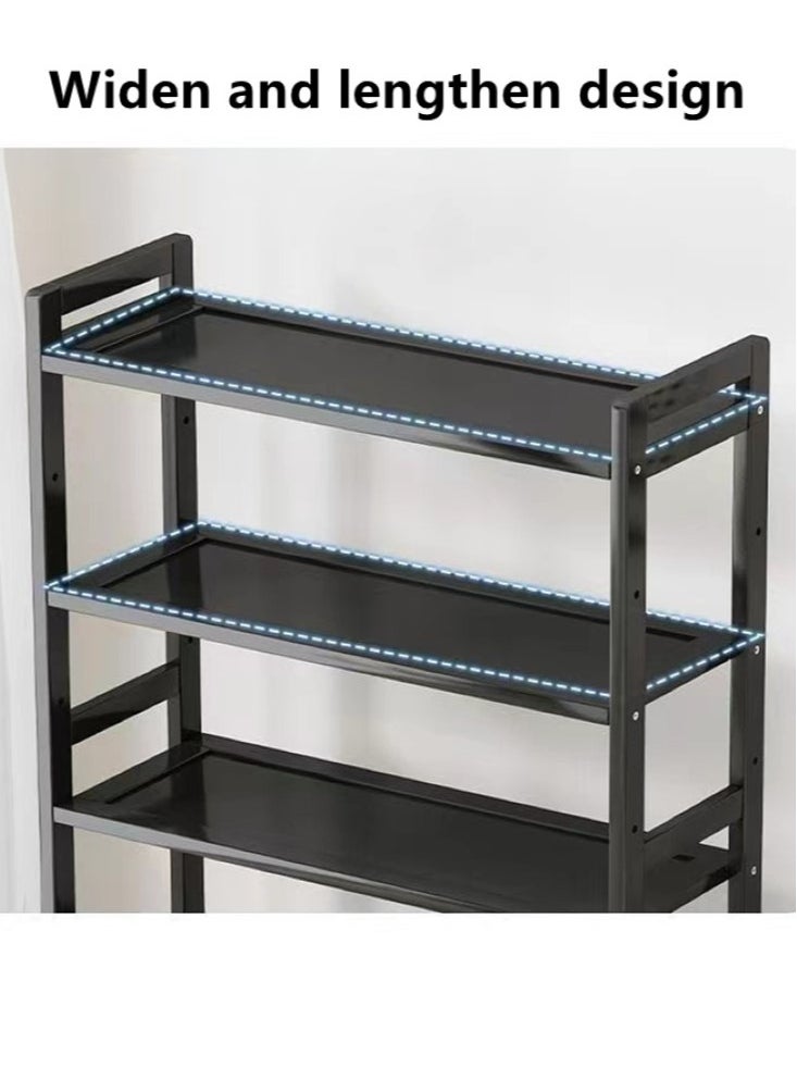 Kutis 5-Tiers Creative Bookshelf Bookcase Living Room Storage Rack Steel Material Black 70x25x128 cm  - Image 5