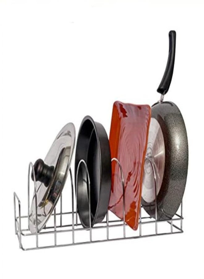 midland Stainless Steel Round Dish Stand - Thali Stand - Plate Stand - Dish Rack Heavy - Utensil Holder - Lid Holder - Kitchen Rack - Image 5
