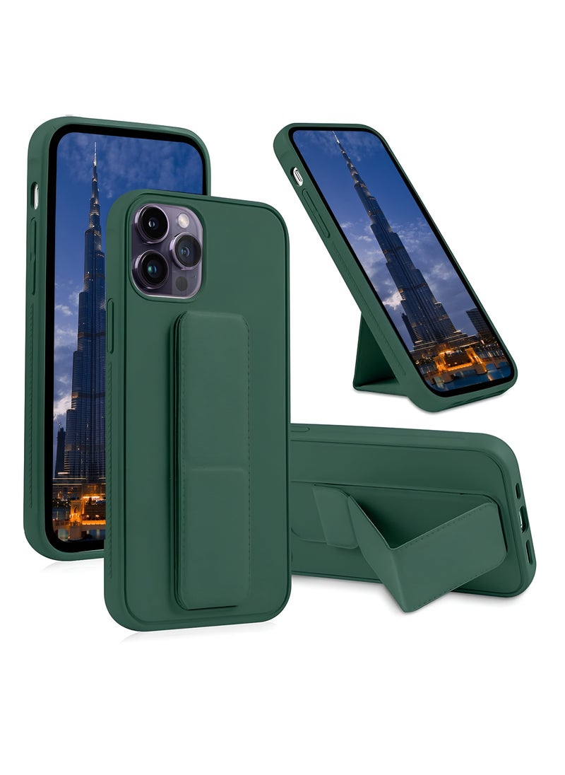 Houmt iPhone 15 Pro Case Finger Grip Car Mount Magnetic Holder Kickstand Wrist Strap Multi function Shockproof Compatible with Apple iPhone 15 Pro 6.1 Inch  - Image 1