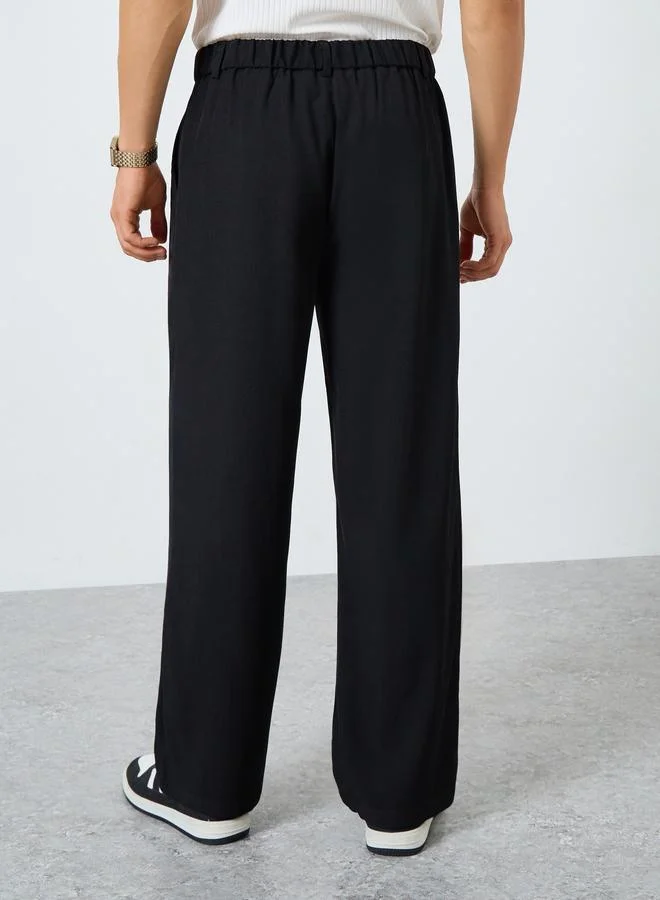 Take Two Men Solid Straight Leg Pants