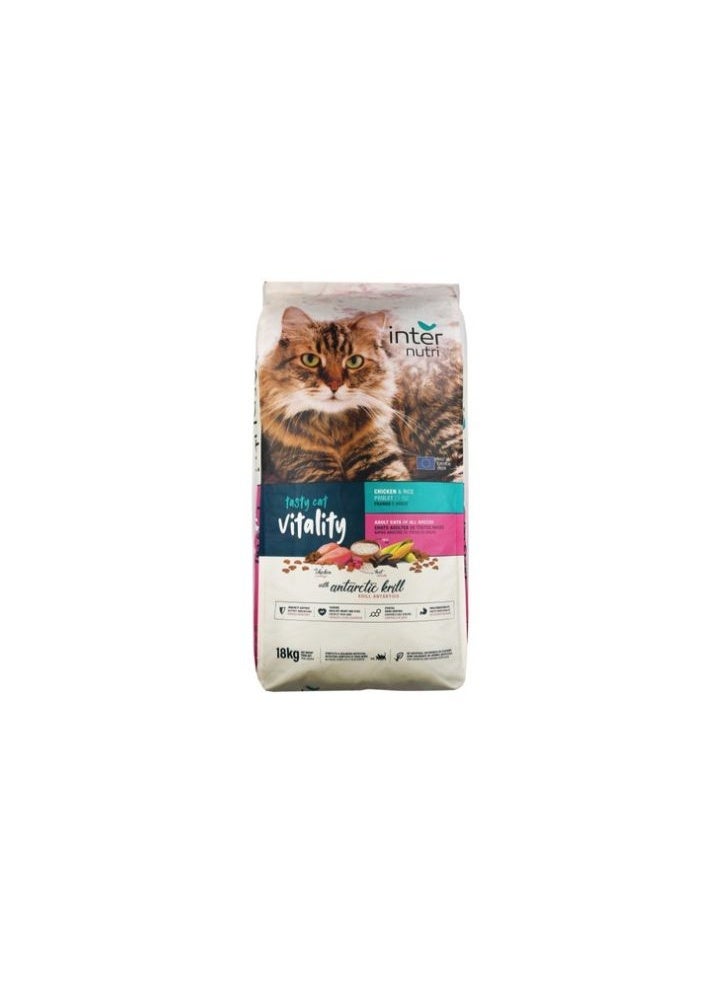 Inter Nutri Cat Dry Food Chicken Flavor 18kg
