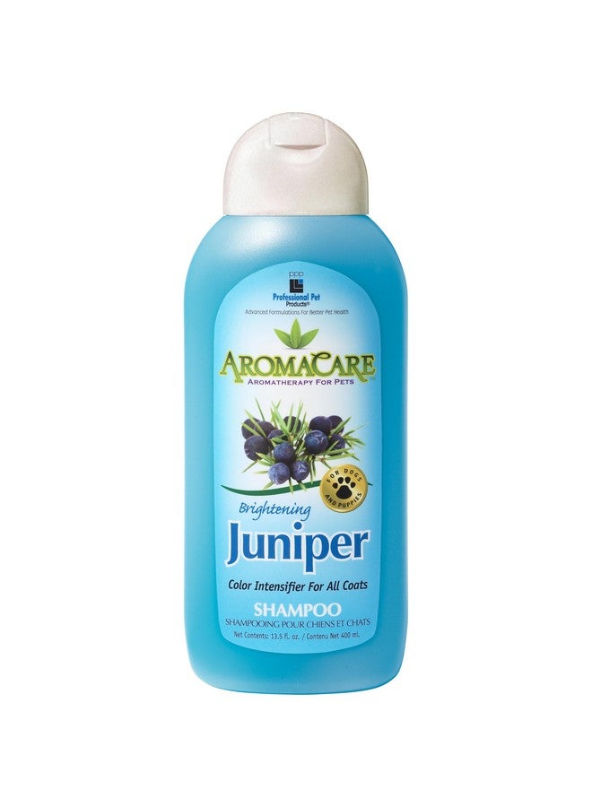 PPP AromaCare Brightening Juniper Shampoo for Dogs - Enhances Fur & Coat Color - Juniper Berry Extract & Aloe Vera - 13.5 fl oz.