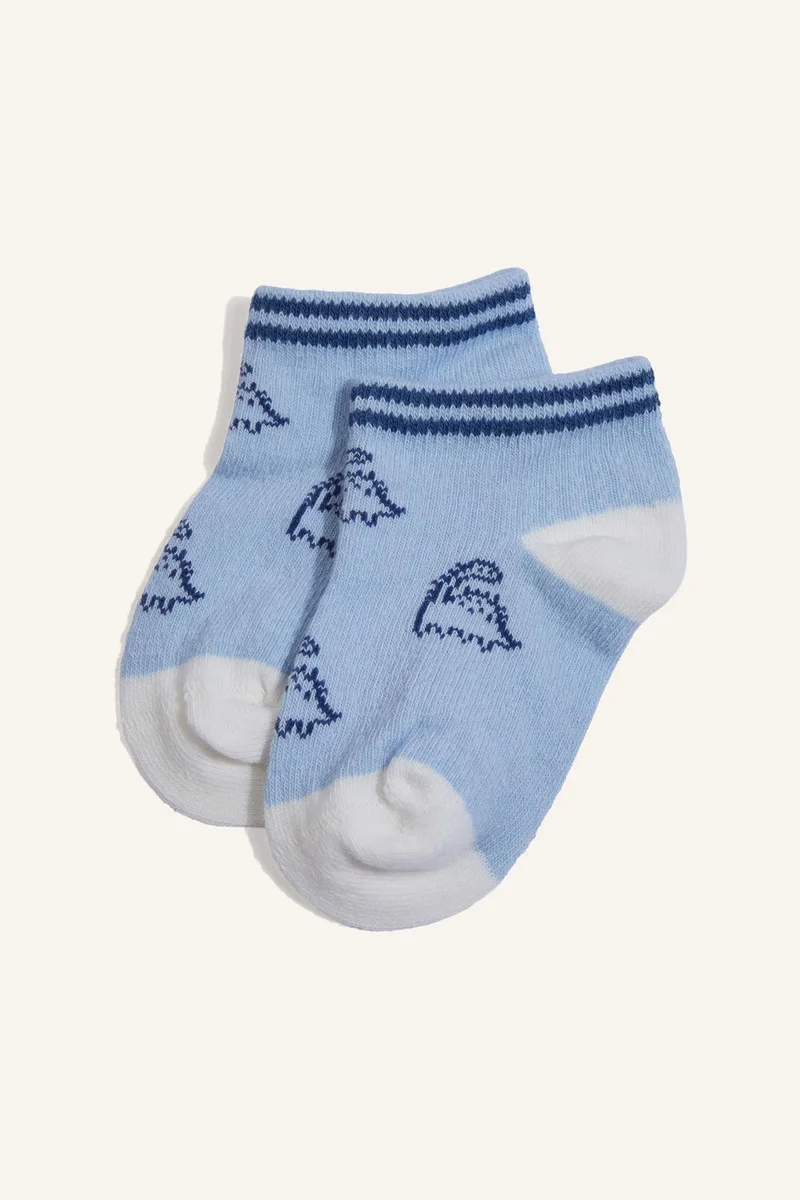 ديفاكتو Baby Boy Printed 5 Piece Short Socks