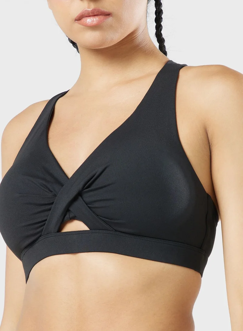 FRWD Knot Front Detail Athletic Bra