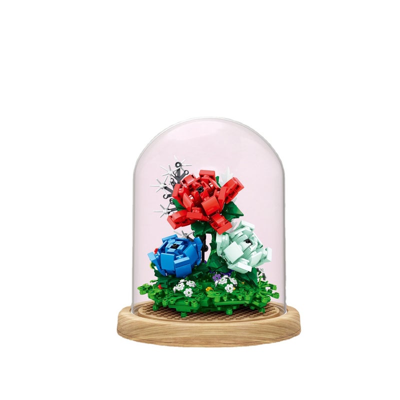 Zhegao 00977 Eternal Flower Building Blocks Rose Flower Ornament Educational Assembly Toy Creative Assembly Toy - Image 5
