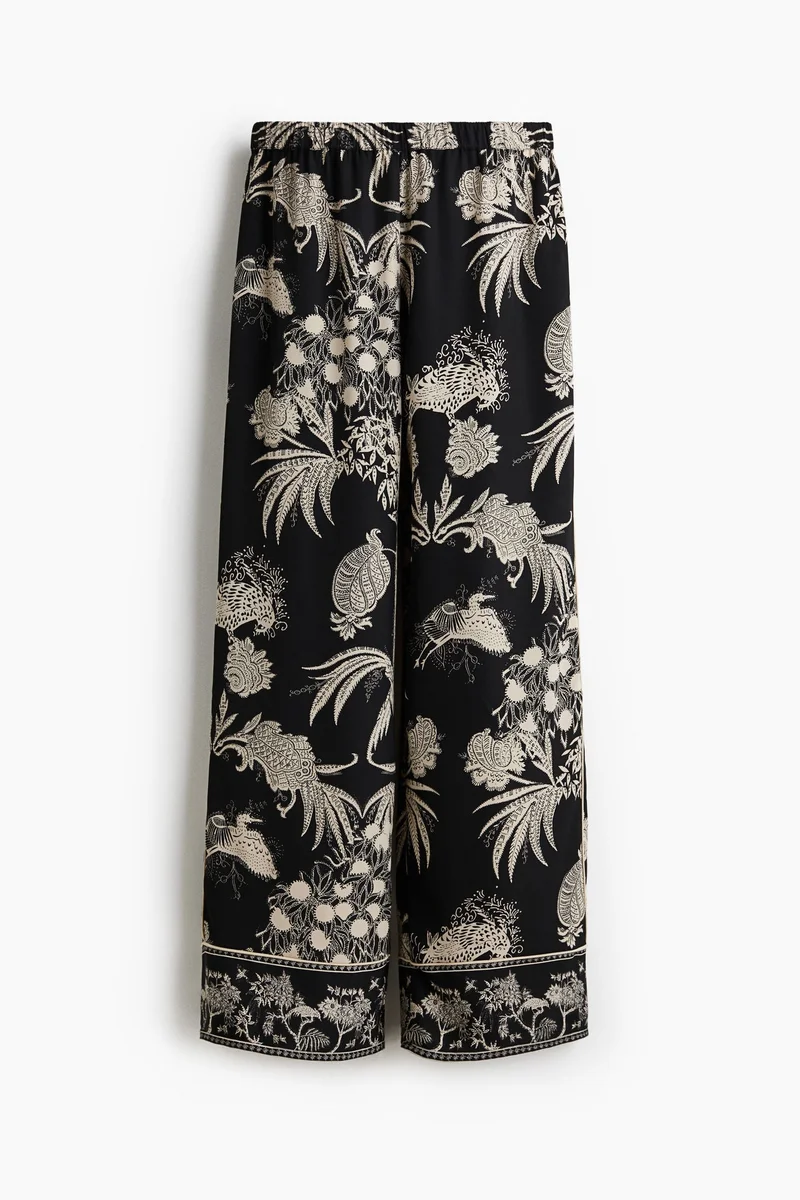 H&M Printed pull-on trousers